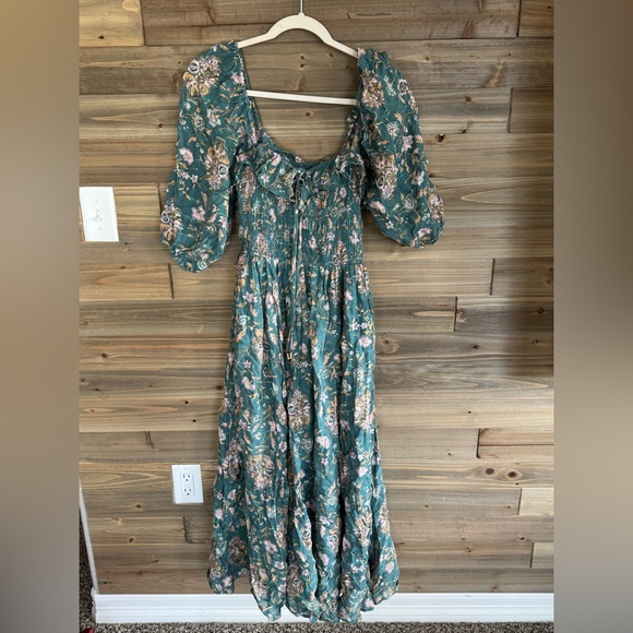 Free people oasis dress midi size small teal - Picture 1 of 4